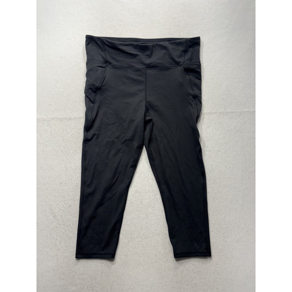 Beyond Yoga Leggings Womens 48W-50W Black High Rise Capri 22" Inseam Stretch